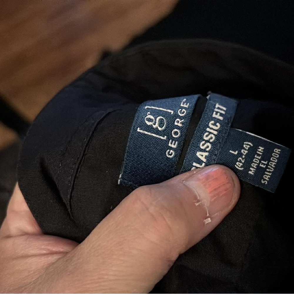 George Classic Fit Black Shirt - Picture 3 of 5